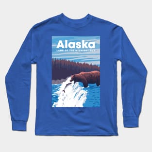 Land Of The Midnight Sun - Alaska Long Sleeve T-Shirt